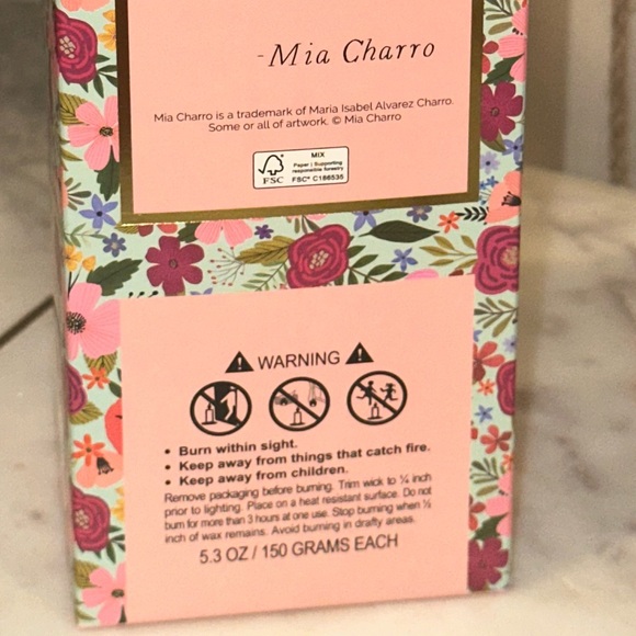 Mia Charro Set of 2 Anything Grows 5.3oz Soy Blend Candle-Yorkie Dog Flower - Picture 8 of 8
